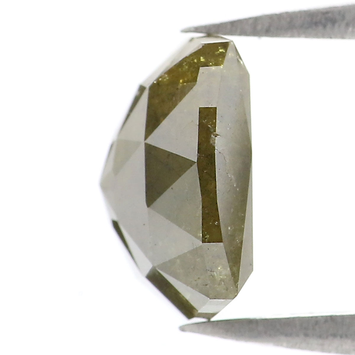 2.60 CT Natural Loose Square Shape Diamond Green Square Cut Diamond 8.05 MM Natural Loose Green Color Diamond Square Rose Cut Diamond QL2464