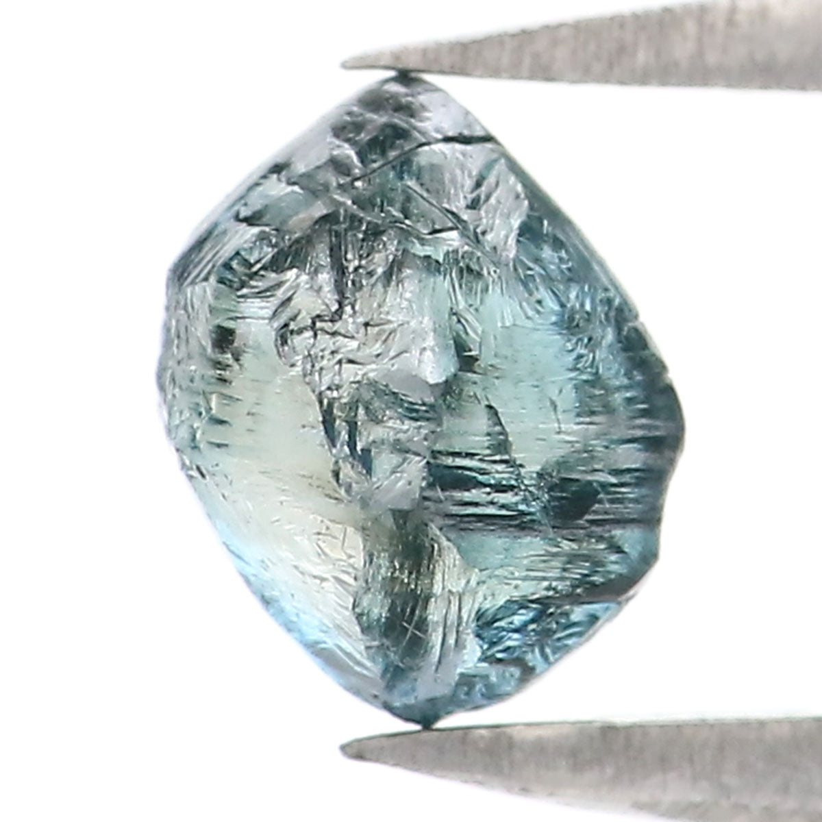 1.01 CT Natural Loose Rough Shape Diamond Blue Color Rough Cut Diamond 5.80 MM Natural Loose Blue Diamond Rough Irregular Cut Diamond QL2323