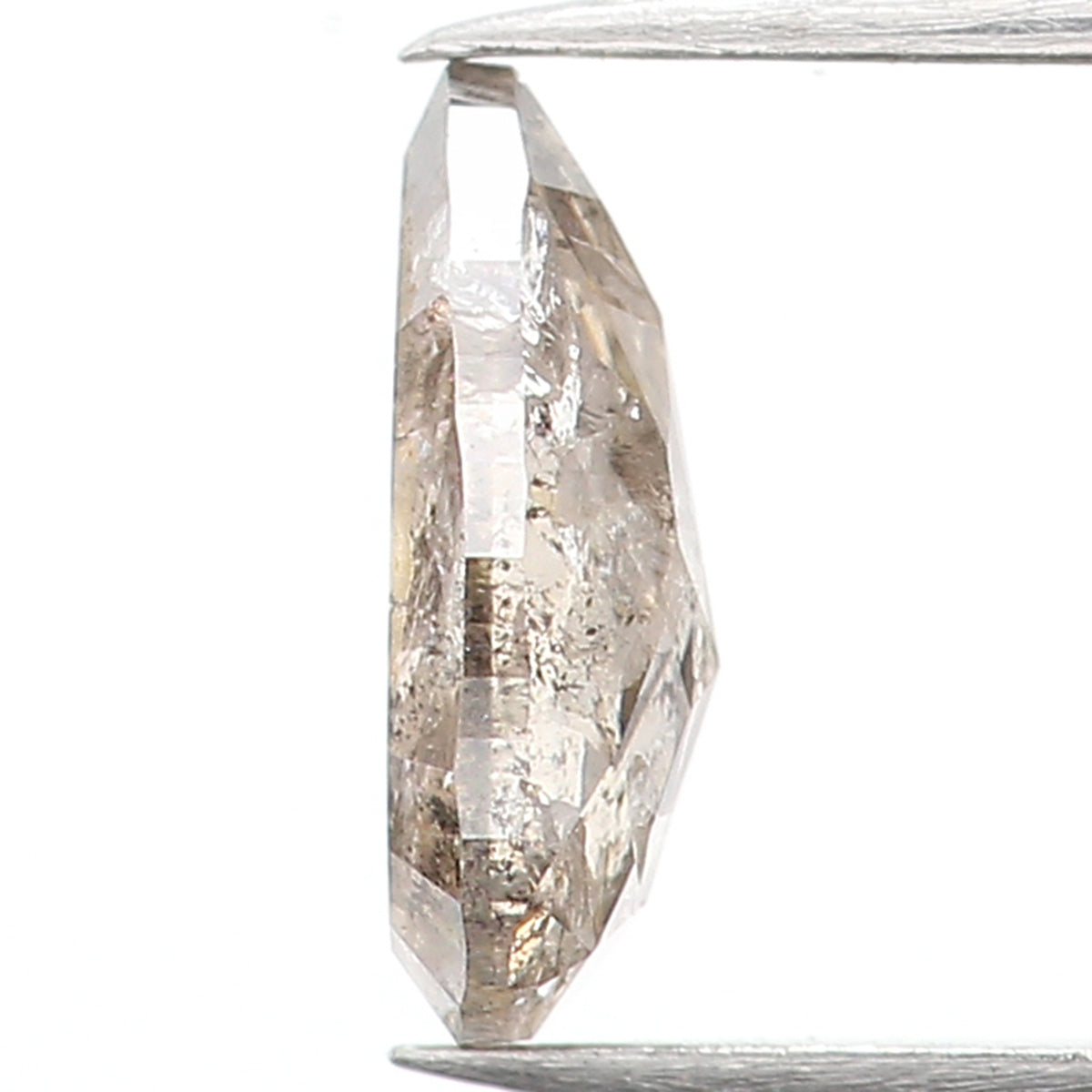 0.39 CT Natural Loose Pear Shape Diamond Salt And Pepper Pear Cut Diamond 6.15 MM Natural Brown Color Diamond Pear Rose Cut Diamond LQ975