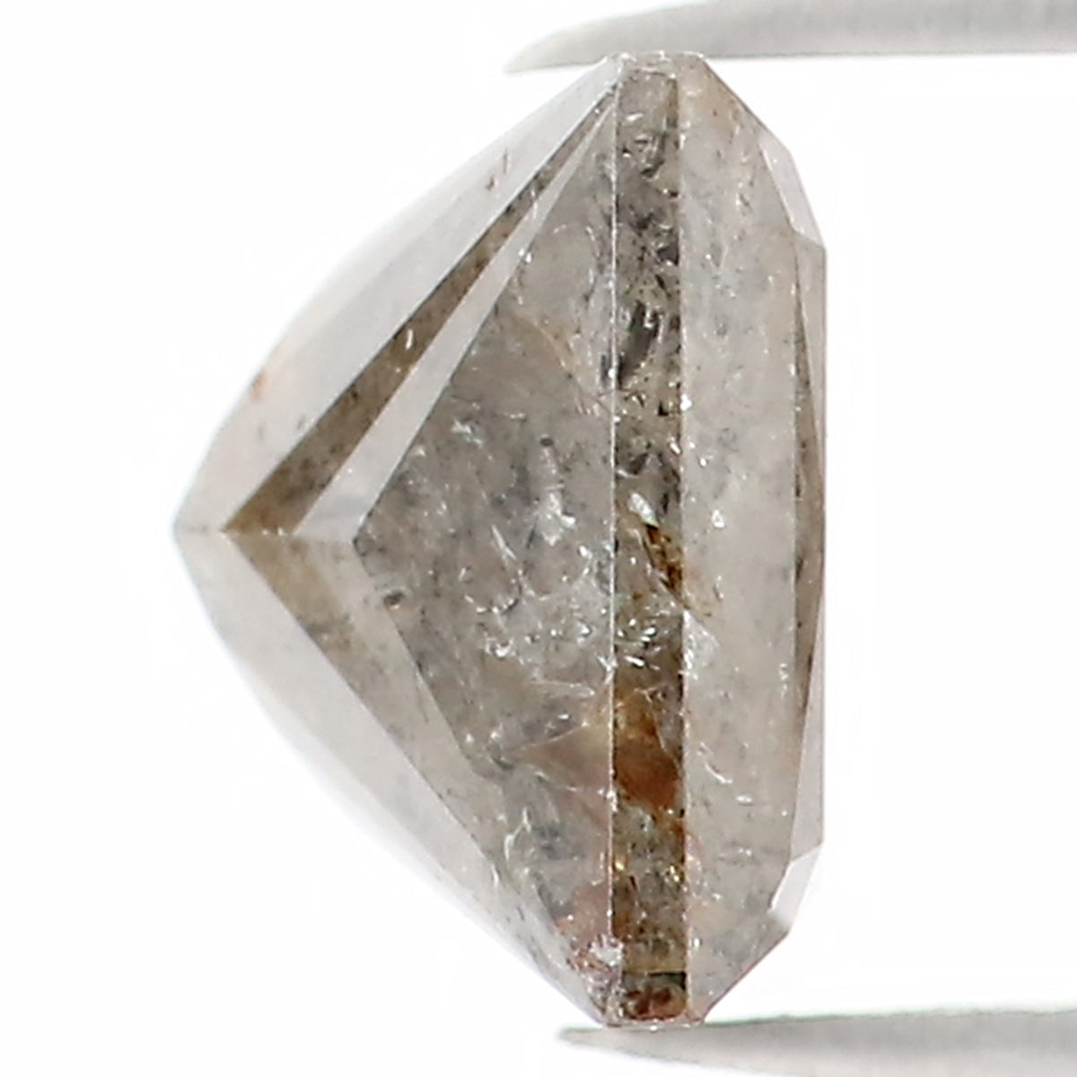 1.52 CT Natural Loose Princess Shape Diamond Black Color Princess Cut Diamond 6.45 MM Natural Black Princess Brilliant Cut Diamond LQ1188