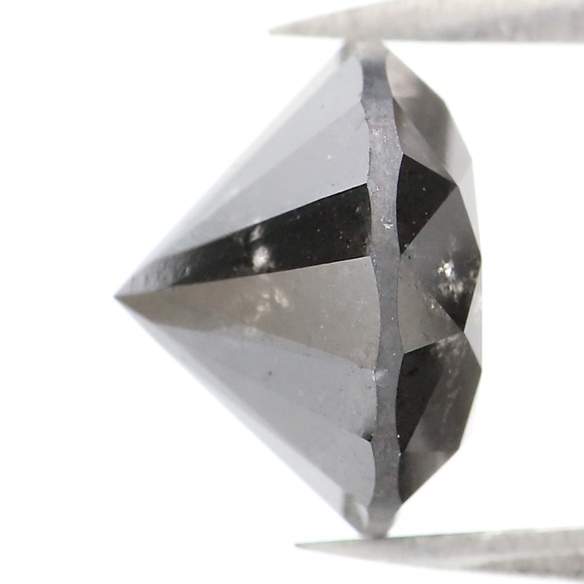 3.43 Ct Natural Loose Round Shape Diamond Black Color Round Cut Diamond 9.00 MM Natural Black Diamond Round Brilliant Cut Diamond KQ1999