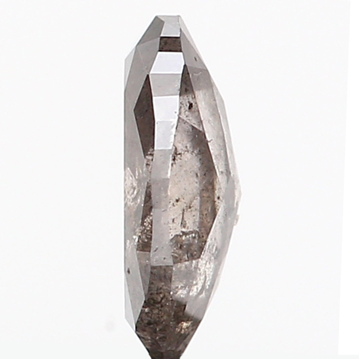 0.40 CT Natural Loose Oval Shape Diamond Salt And Pepper Oval Cut Diamond 5.85 MM Natural Loose Black Grey Color Oval Rose Cut Diamond LQ244