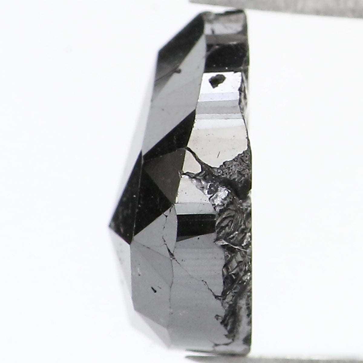 2.17 CT Natural Loose Pear Shape Diamond Black Color Pear Cut Diamond 8.25 MM Natural Loose Black Color Diamond Pear Rose Cut Diamond LQ1593