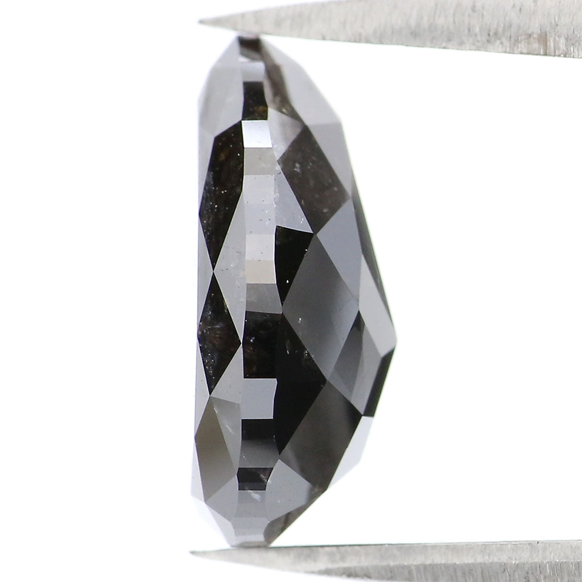 4.27 CT Natural Loose Pear Shape Diamond Black Color Pear Shape Diamond 12.50 MM Natural Loose Diamond Black Pear Rose Cut Diamond QL2155