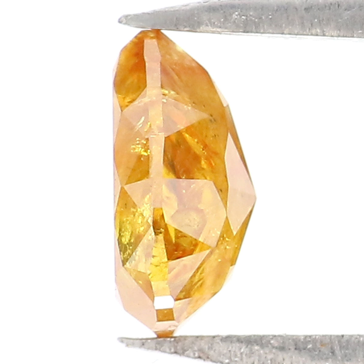 0.60 CT Natural Loose Pear Shape Diamond Yellow Color Pear Diamond 5.85 MM Natural Loose Yellow Color Pear Diamond Rose Cut Diamond LQ2147