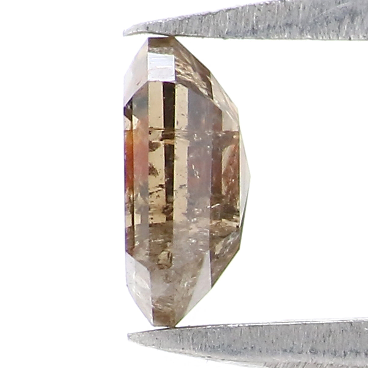 0.50 CT Natural Loose Hexagon Shape Diamond Brown Color Hexagon Shape Diamond 5.40 MM Natural Green Color Hexagon Rose Cut Diamond QK2596