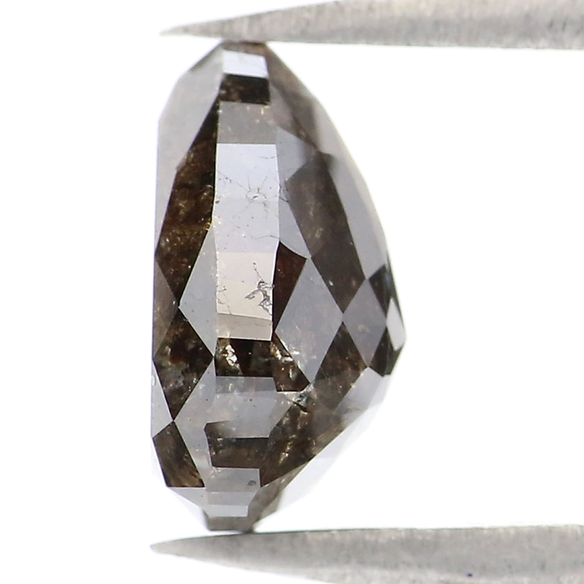 1.92 CT Natural Loose Pear Shape Diamond Brown Color Pear Cut Diamond 8.30 MM Natural Loose Black Color Diamond Pear Rose Cut Diamond LQ8180