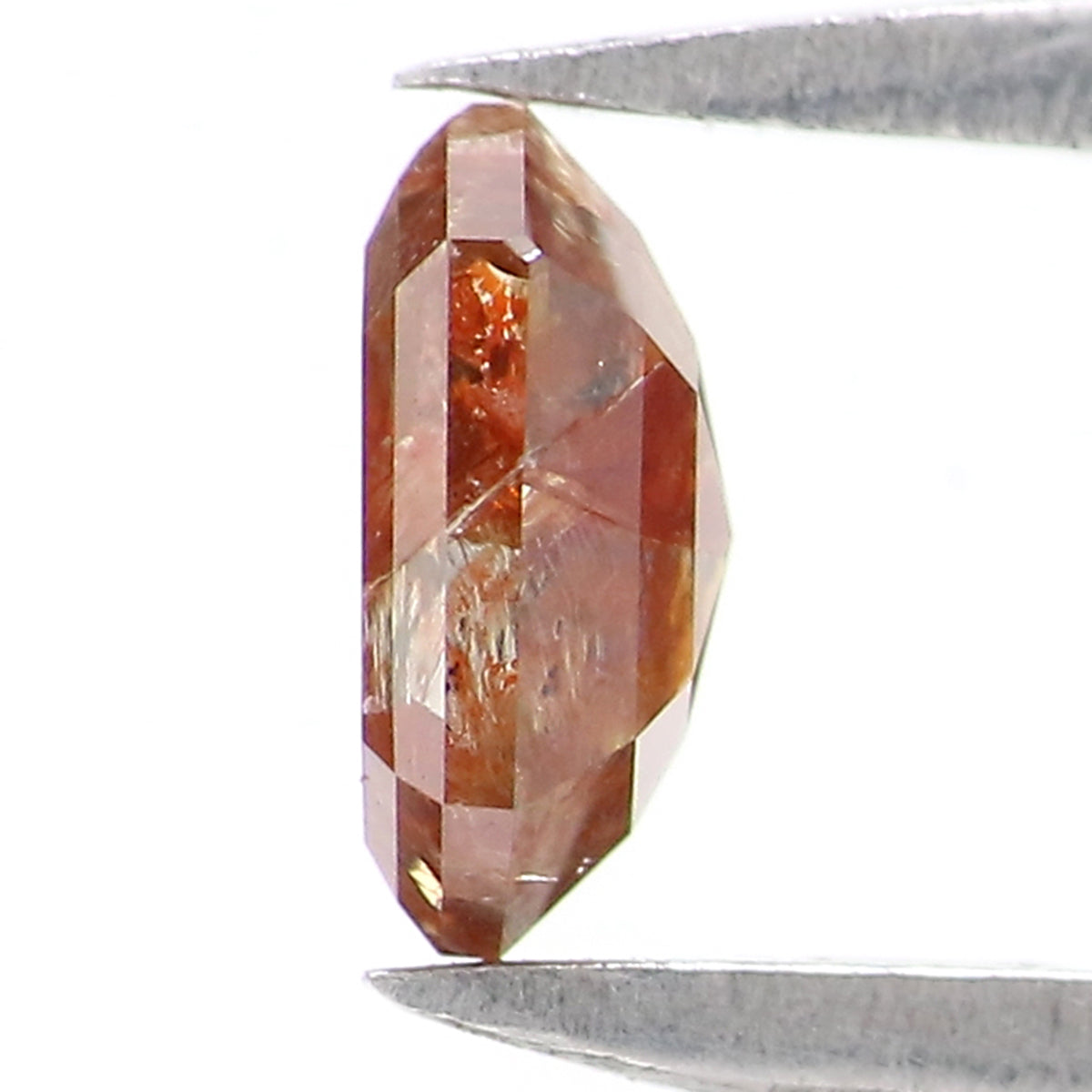 Natural Loose Hexagon Brown Color Diamond 0.46 CT 5.29 MM Hexagon Shape Rose Cut Diamond KDK2594