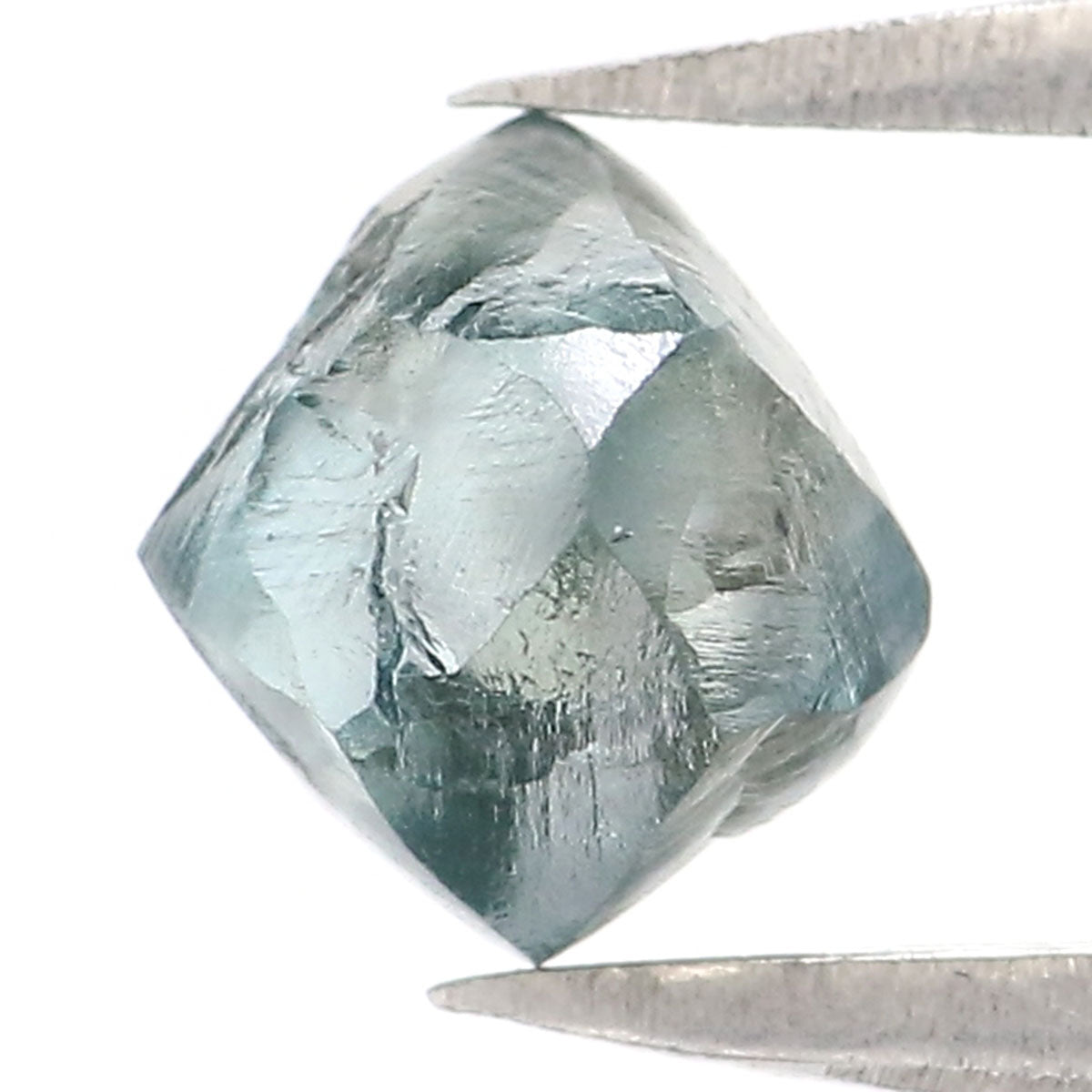 1.00 CT Natural Loose Rough Shape Diamond Blue Color Rough Cut Diamond 5.65 MM Natural Loose Blue Color Rough Irregular Cut Diamond QL2333
