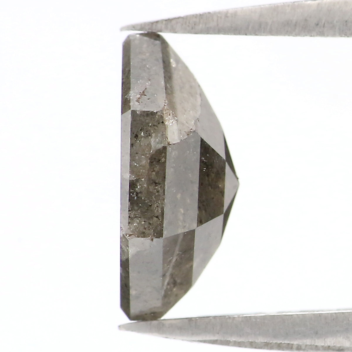 2.12 CT Natural Loose Hexagon Shape Diamond Grey Color Hexagon Cut Diamond 9.60 MM Natural Loose Green Color Hexagon Rose Cut Diamond LQ7878