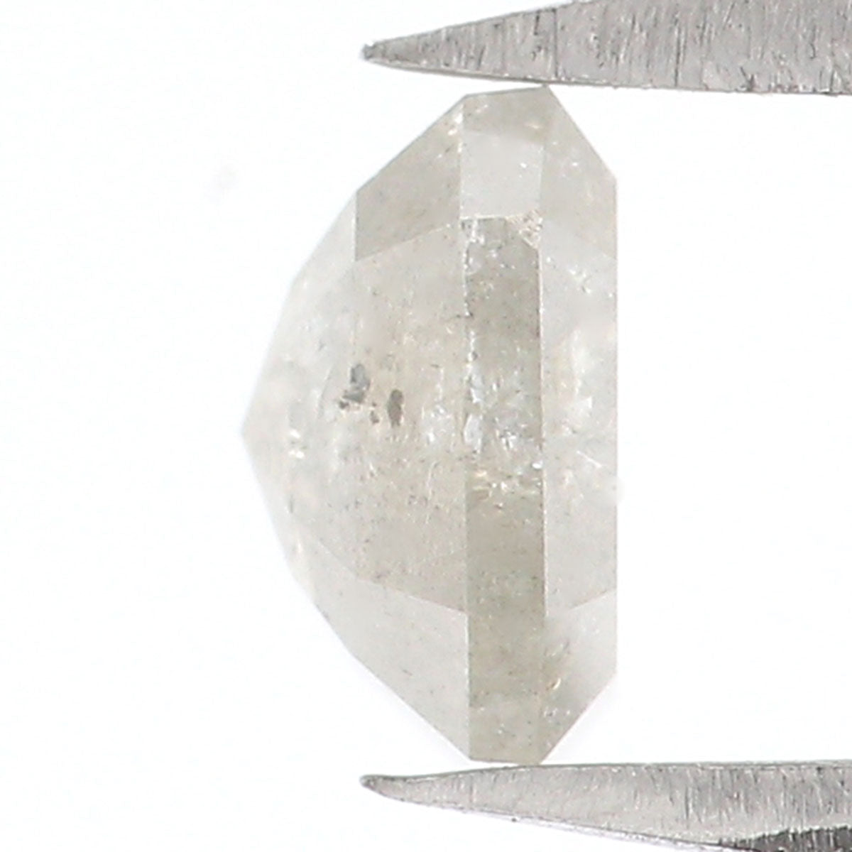 0.81 CT Natural Loose Radiant Shape Diamond Grey Color Radiant Cut Diamond 5.50 MM Natural Loose Grey Color Radiant Rose Cut Diamond LQ5964