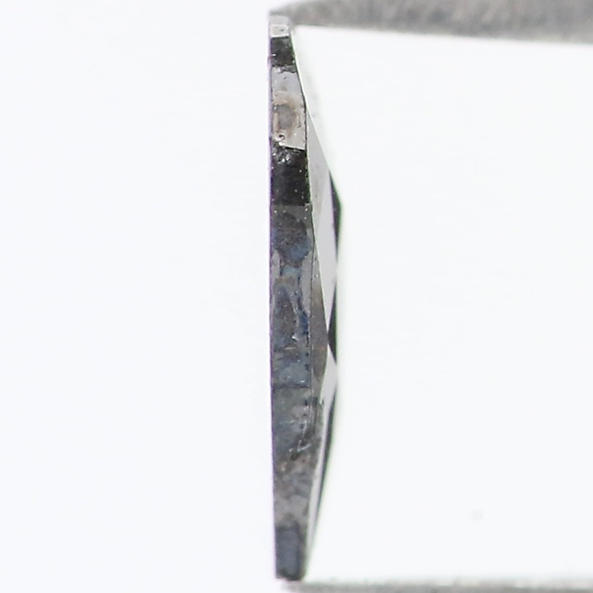 0.27 CT Natural Loose Heart Shape Diamond Salt And Pepper Heart Cut Diamond 5.55 MM Natural Black Grey Color Heart Rose Cut Diamond LQ1635