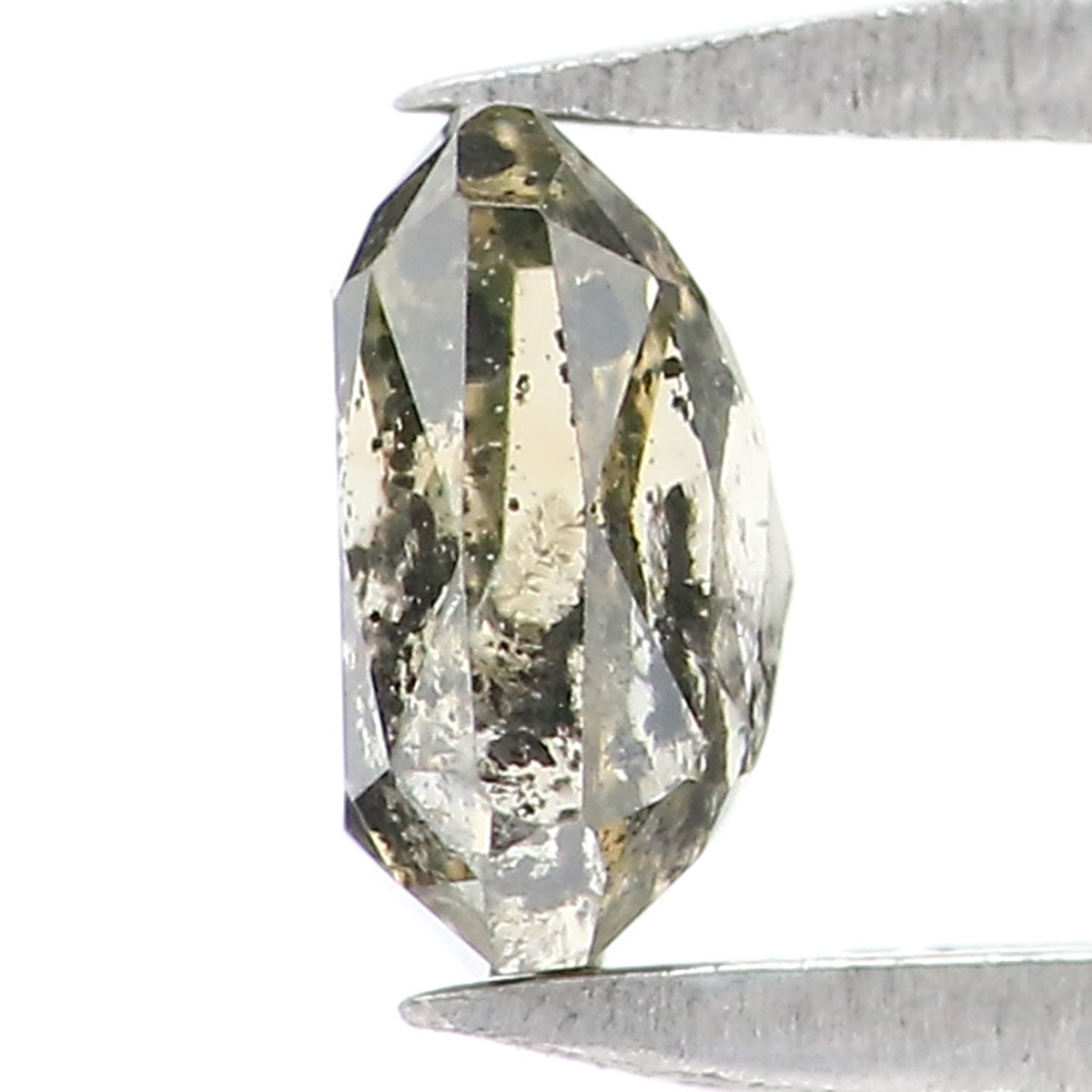 0.48 CT Natural Loose Radiant Shape Diamond Green Color Radiant Diamond 4.65 MM Natural Loose Black Color Radiant Rose Cut Diamond LQ8687