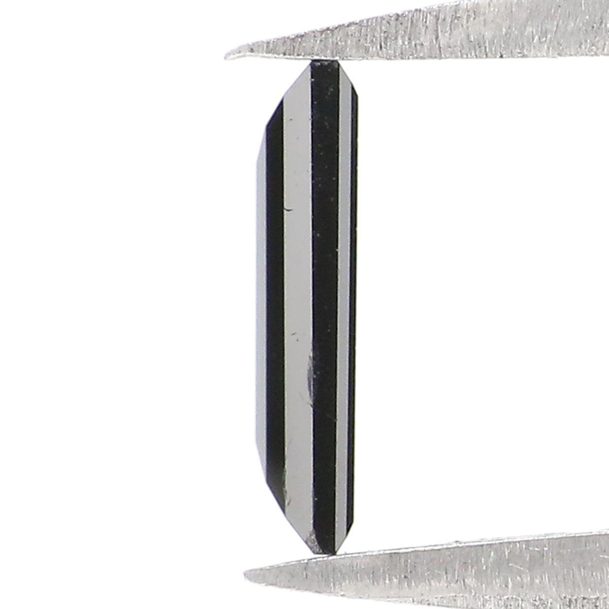 Natural Loose Baguette Black Color Diamond 0.43 CT 7.28 MM Baguette Shape Rose Cut Diamond KR2616