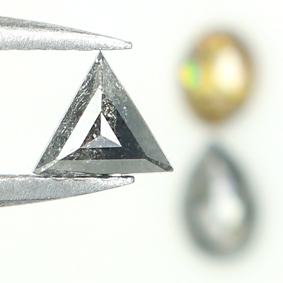 0.71 CT Natural Loose Mix Shape Diamond Salt And Pepper Mix Shape Diamond 4.25 MM Black Grey Color Mix Shape Shape Rose Cut Diamond QL1186