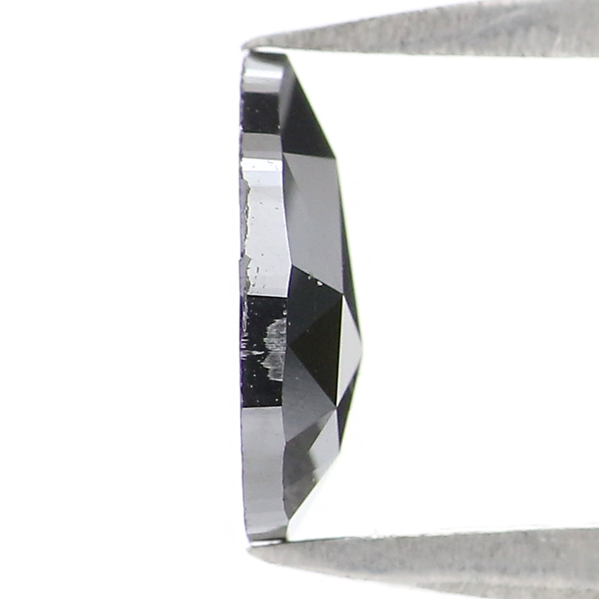 0.69 CT Natural Loose Pear Shape Diamond Black Color Pear Cut Diamond 7.40 MM Natural Loose Black Color Diamond Pear Rose Cut Diamond LQ2632