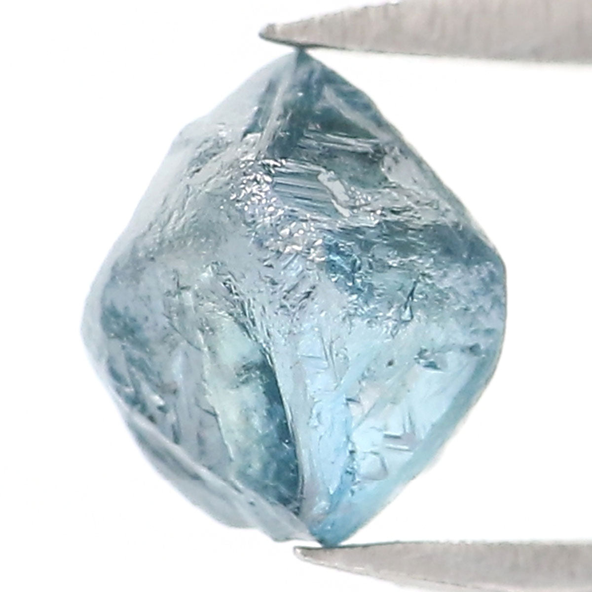 0.81 CT Natural Loose Rough Shape Diamond Blue Color Rough Cut Diamond 5.25 MM Natural Loose Blue Diamond Rough Irregular Cut Diamond LQ2334