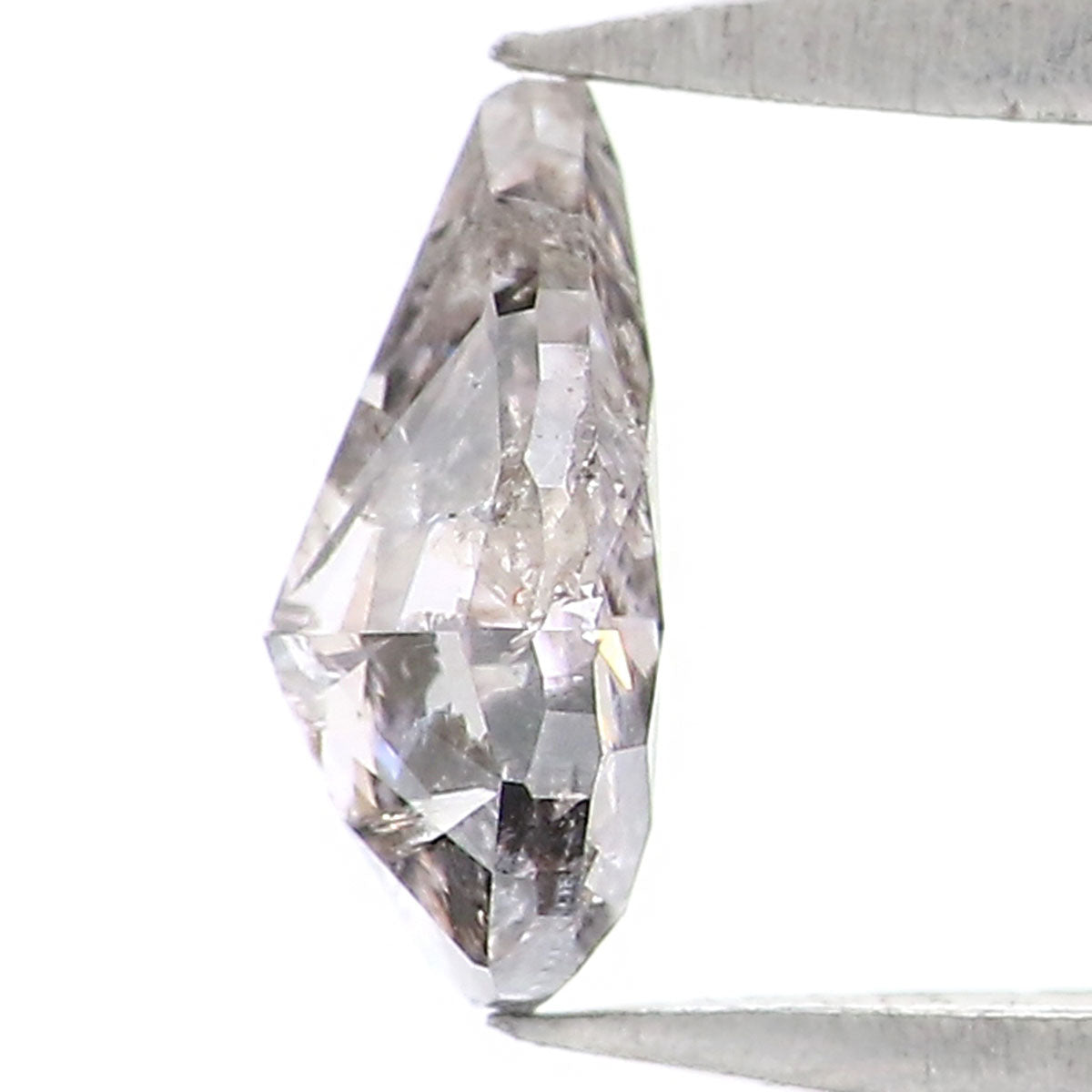 0.39 CT Natural Loose Pear Shape Diamond Salt And Pepper Pear Cut Diamond 5.90 MM Natural Loose Grey Color Pear Brilliant Cut Diamond KQ861