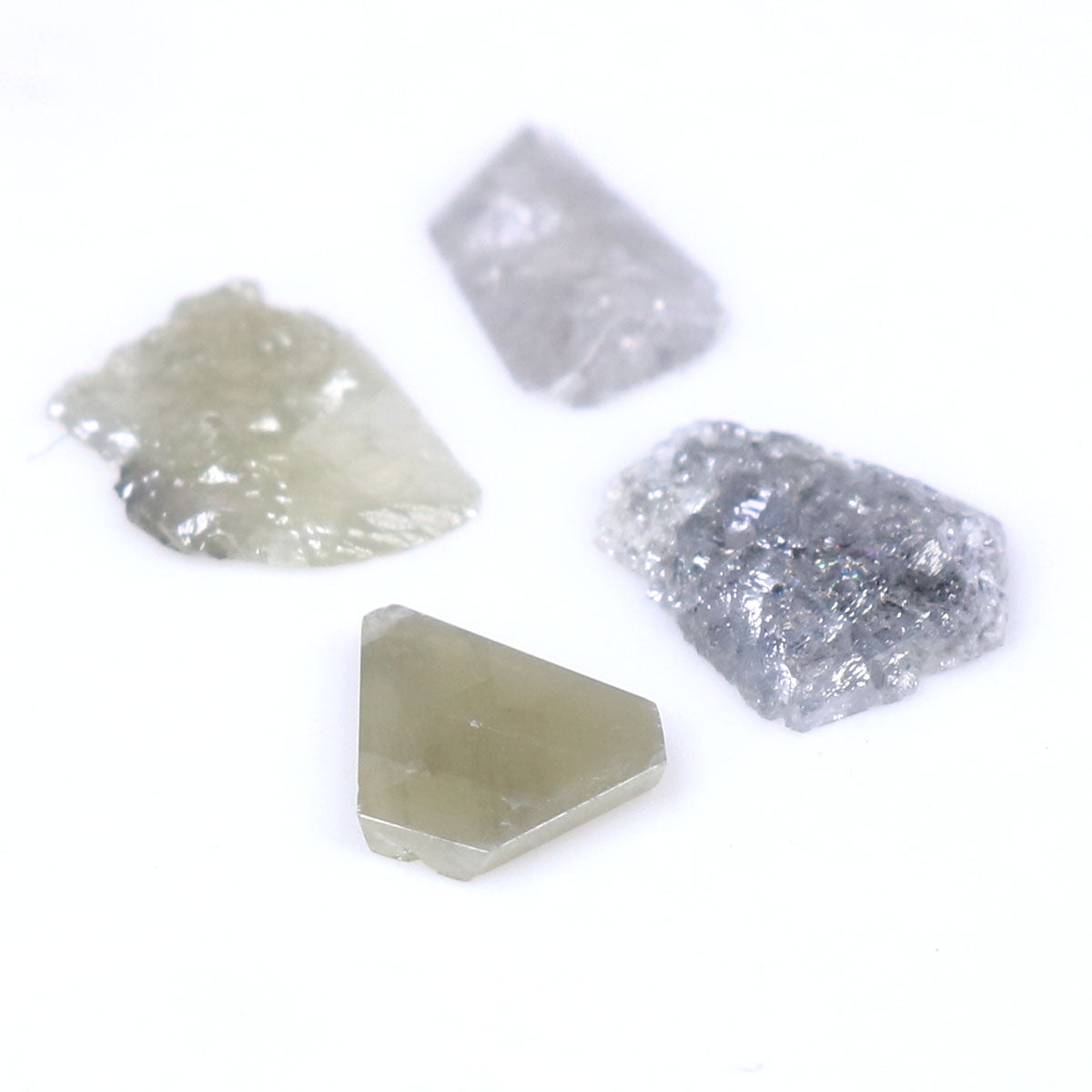 2.04 CT Natural Loose Slice Shape Diamond Grey Color Slice Cut Diamond 7.00 MM Natural Loose Grey Color Slice Irregular Cut Diamond LQ8931