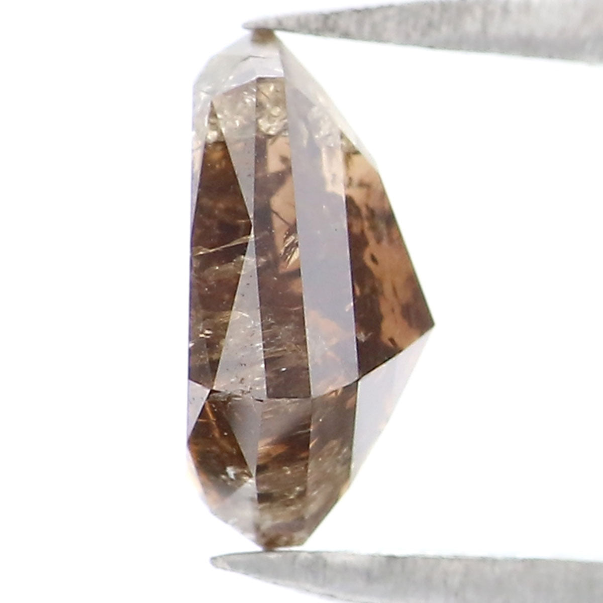 0.91 CT Natural Loose Shield Shape Diamond Brown Color Shield Cut Diamond 6.95 MM Natural Brown Color Diamond Shield Rose Cut Diamond LQ9584