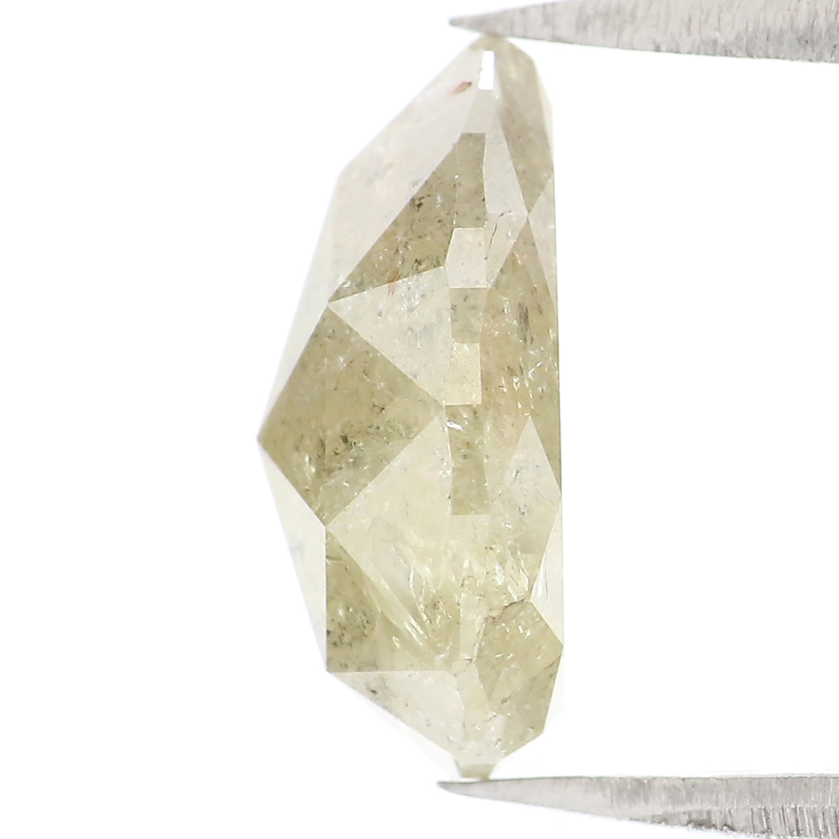 3.26 CT Natural Loose Pear Shape Diamond Grey Color Pear Cut Diamond 11.15 MM Natural Loose Grey Color Diamond Pear Rose Cut Diamond LQB2118