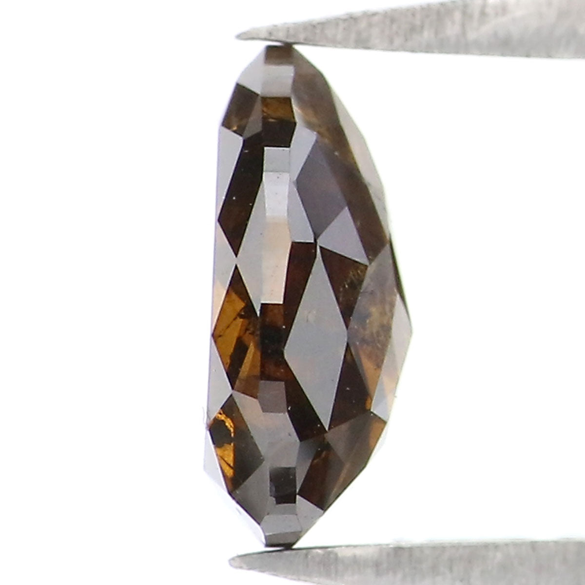 0.90 CT Natural Loose Pear Shape Diamond Brown Color Pear Cut Diamond 7.30 MM Natural Loose Brown Color Diamond Pear Rose Cut Diamond KQ127