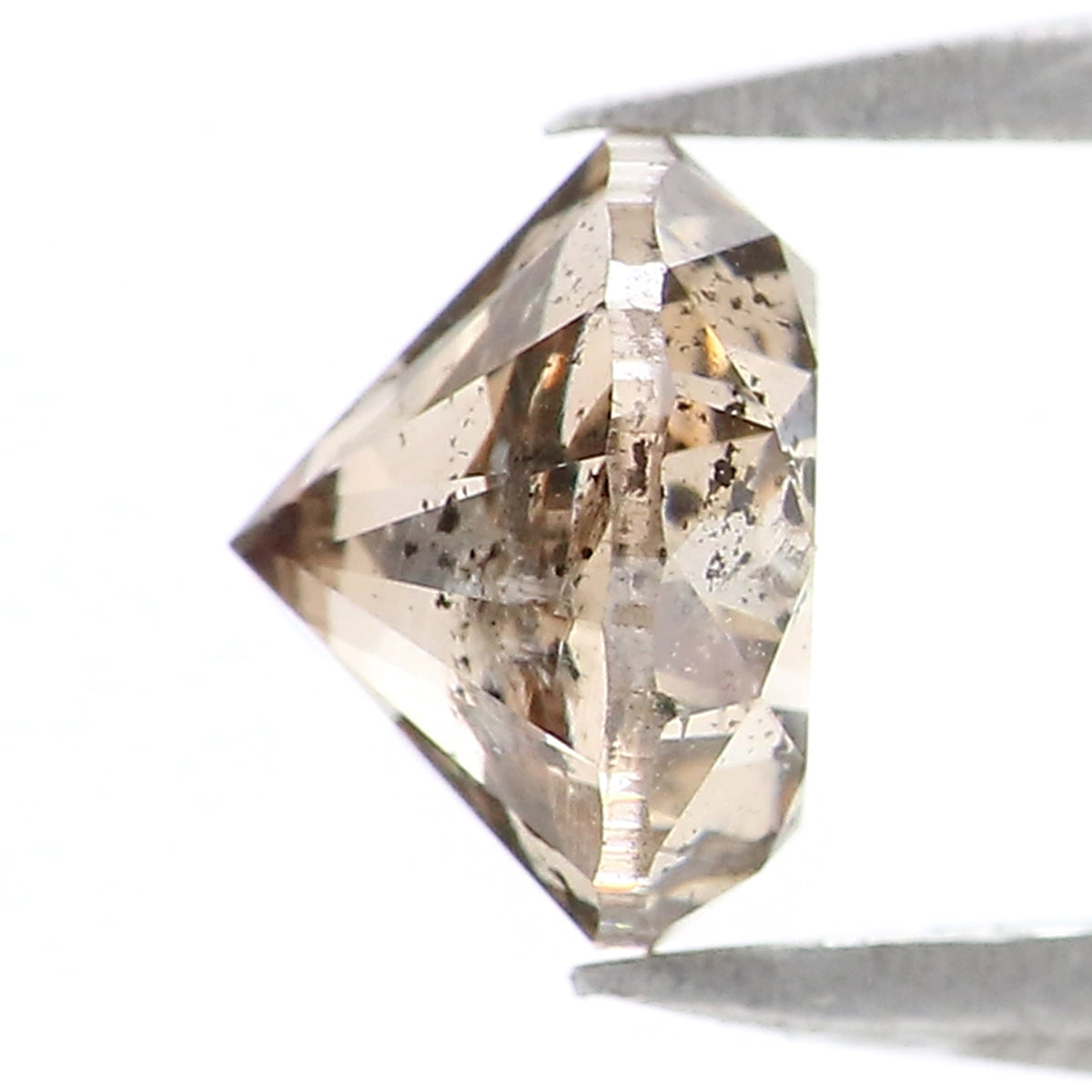 Natural Loose Round Diamond Light Brown Color 1.13 CT 6.12 MM Round Brilliant Cut Diamond KDL2599