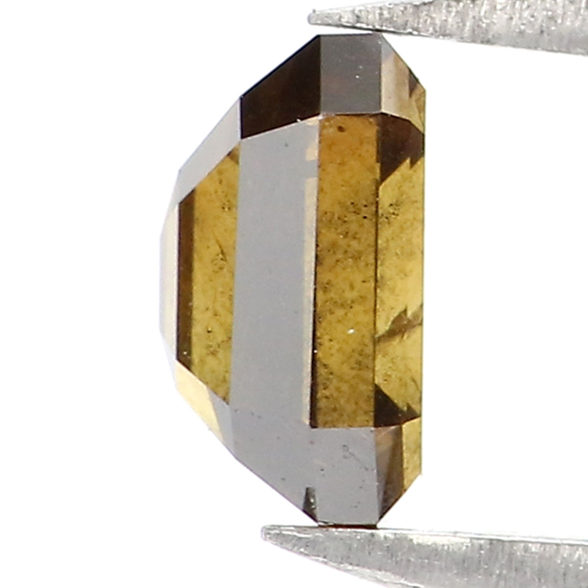 0.67 Ct Natural Loose Emerald Cut Diamond Brown Color Emerald Diamond 5.25 MM Natural Loose Brown Color Diamond Emerald Cut Diamond QL1838