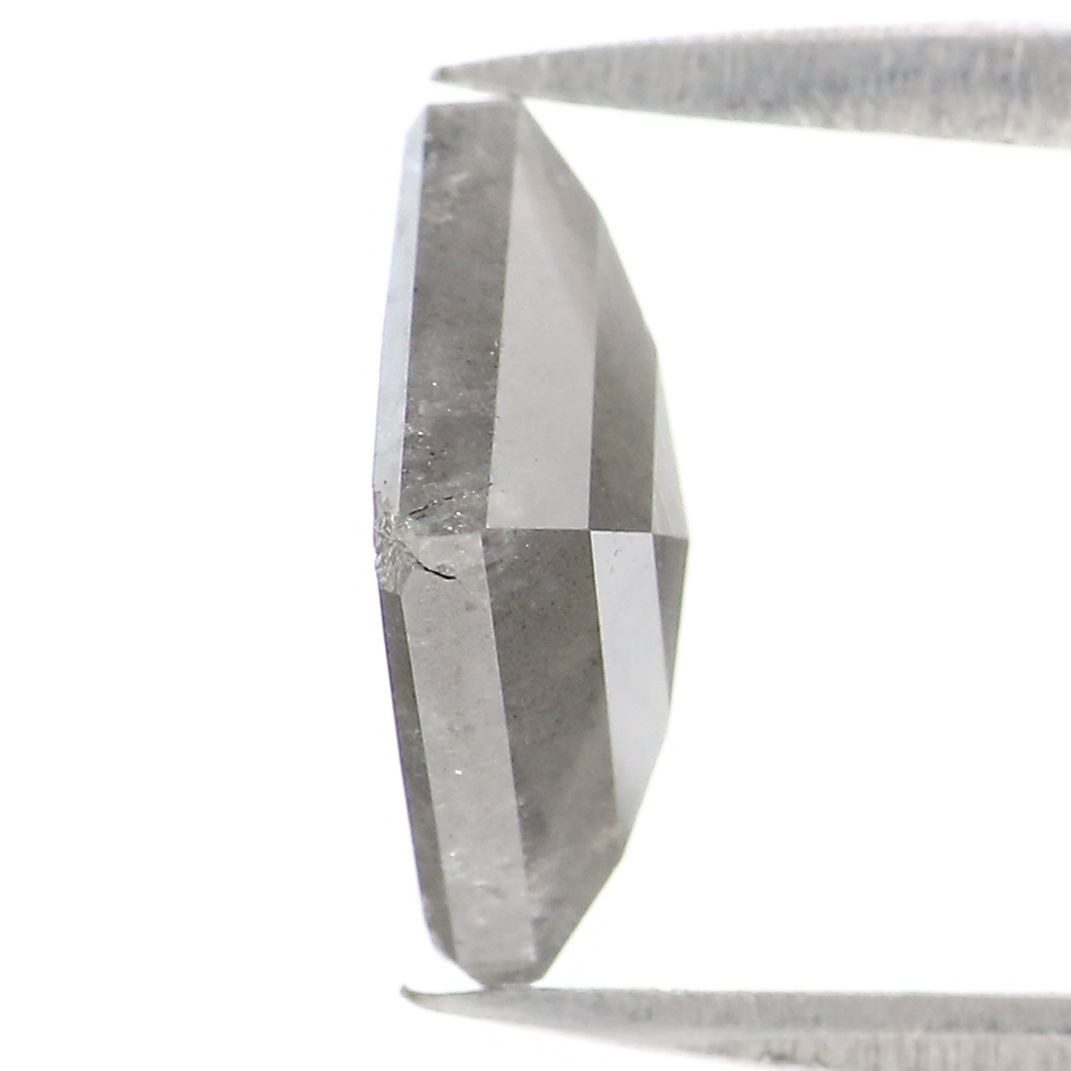 1.50 CT Natural Loose Kite Shape Diamond Salt And Pepper Kite Shape Diamond 9.60 MM Natural Black Grey Color Kite Rose Cut Diamond QK2049