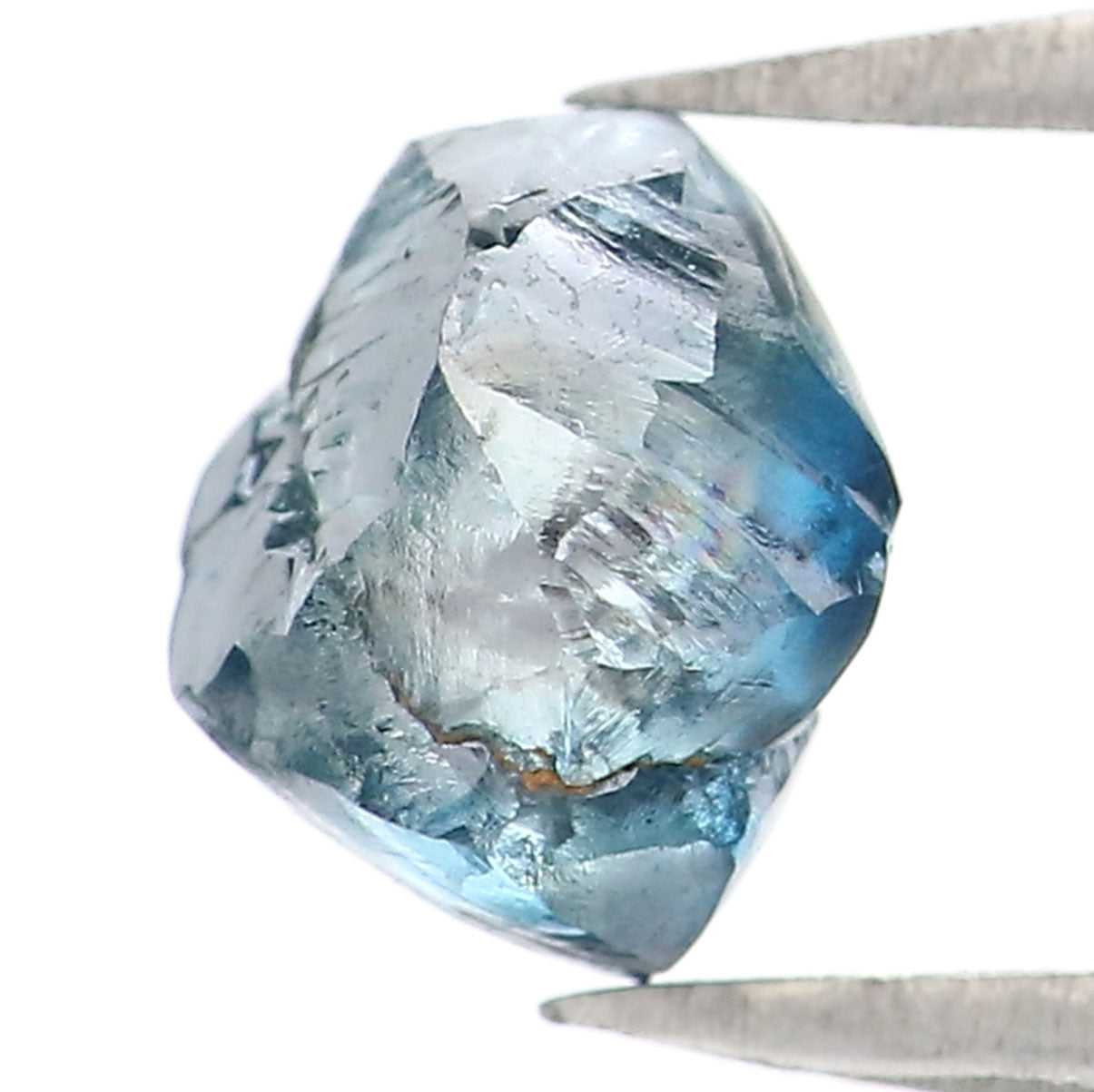 Natural Loose Rough Blue Color Diamond 1.30 CT 6.12 MM Rough Irregular Cut Diamond KDL2277