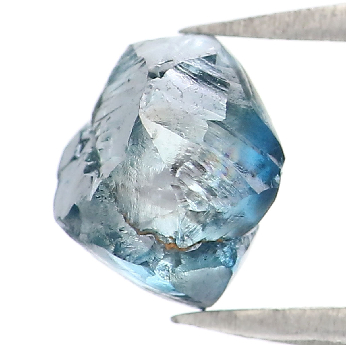 1.30 CT Natural Loose Rough Shape Diamond Blue Color Rough Cut Diamond 6.10 MM Natural Loose Blue Color Rough Irregular Cut Diamond QL2277