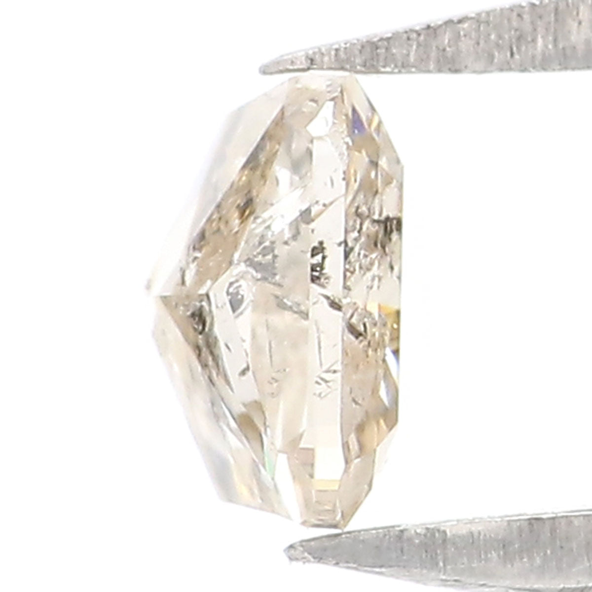 Natural Loose Radiant Yellow Grey Color Diamond 0.50 CT 4.50 MM Radiant Shape Rose Cut Diamond KR113