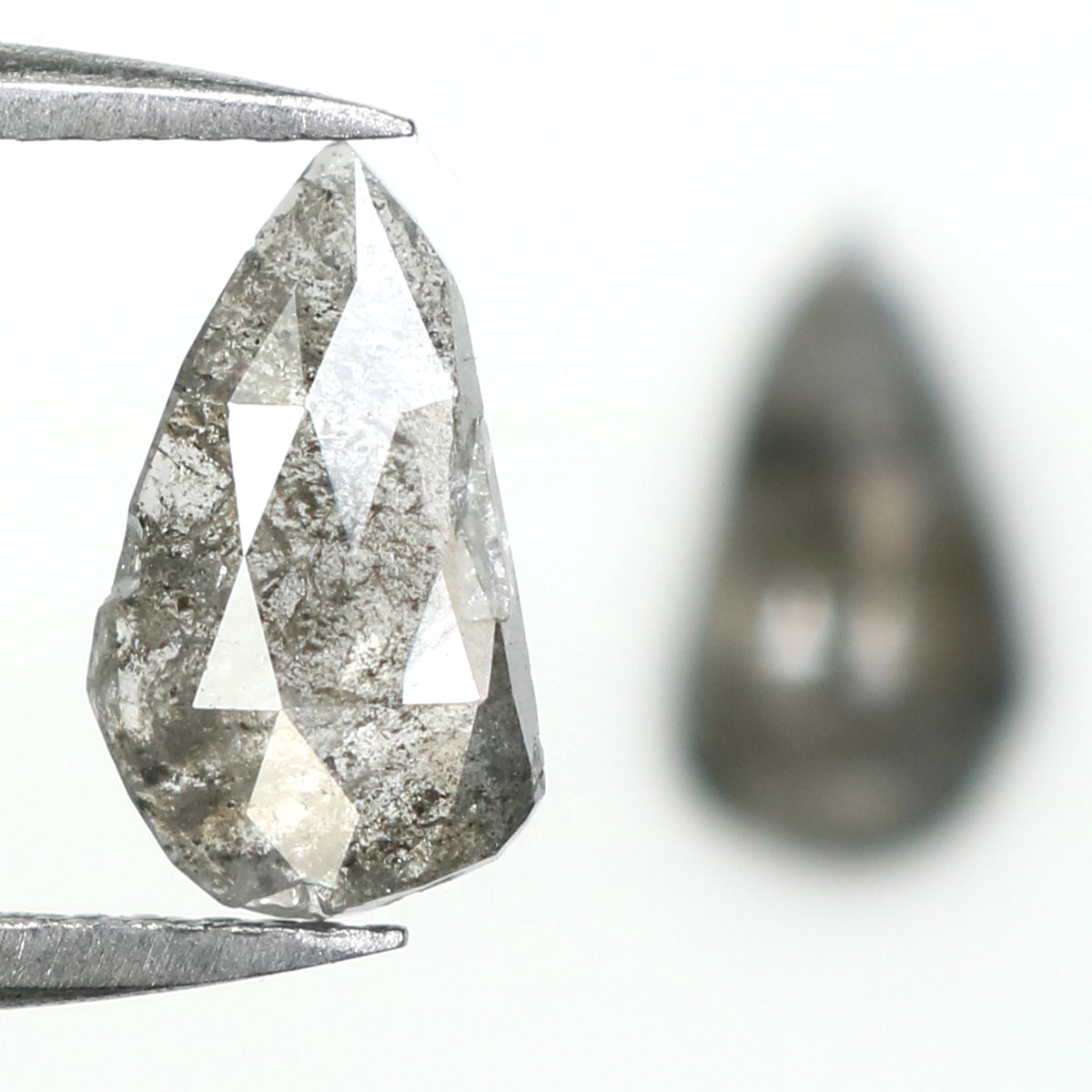 1.57 CT Natural Loose Antique Cut Pair Diamond Salt And Pepper Antique Shape Diamond 9.25 MM Natural Loose Antique Rose Cut Diamond LQ1617