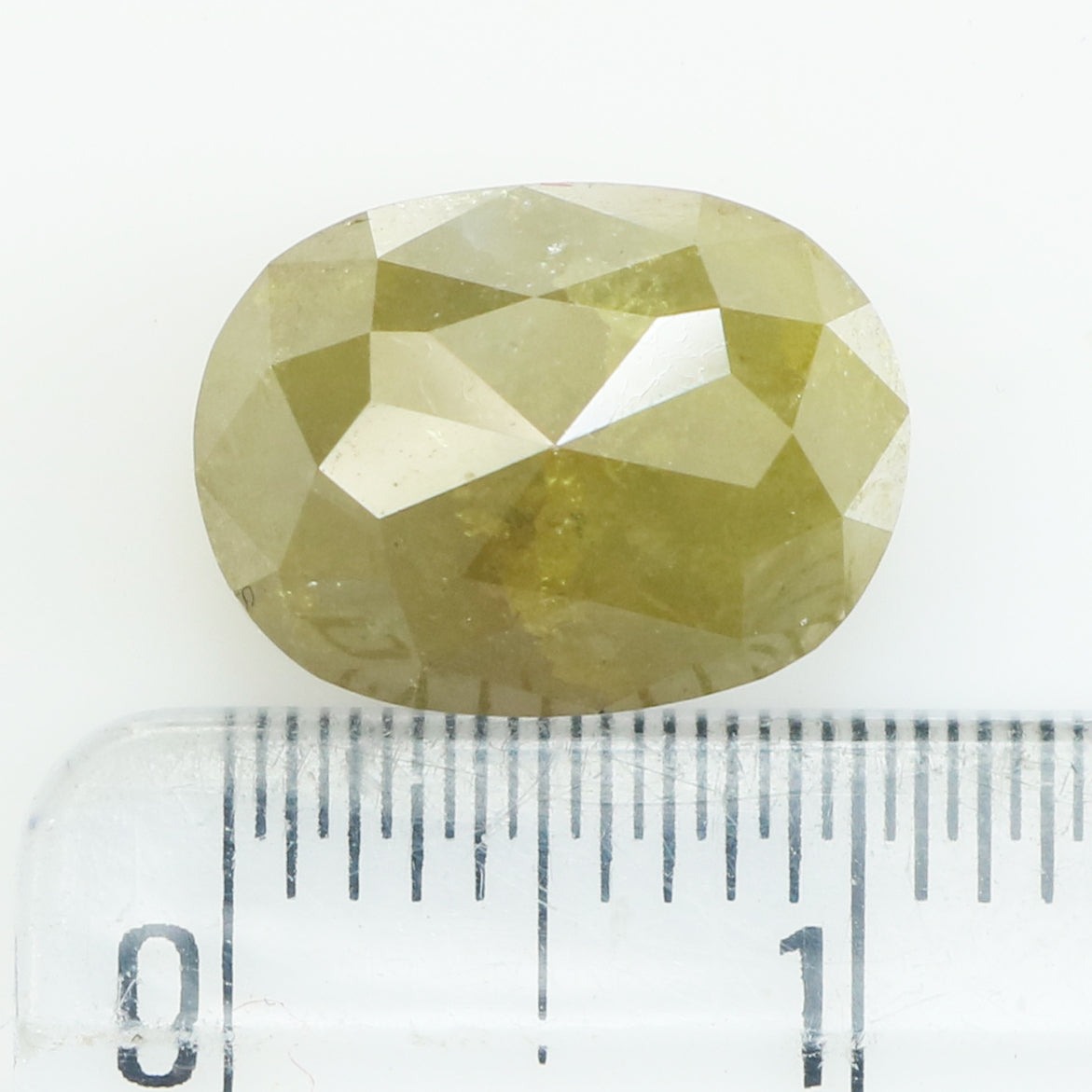 5.01 CT Natural Loose Oval Shape Diamond Yellow Color Oval Shape Diamond 11.40 MM Natural Loose Green Color Oval Rose Cut Diamond QL8645
