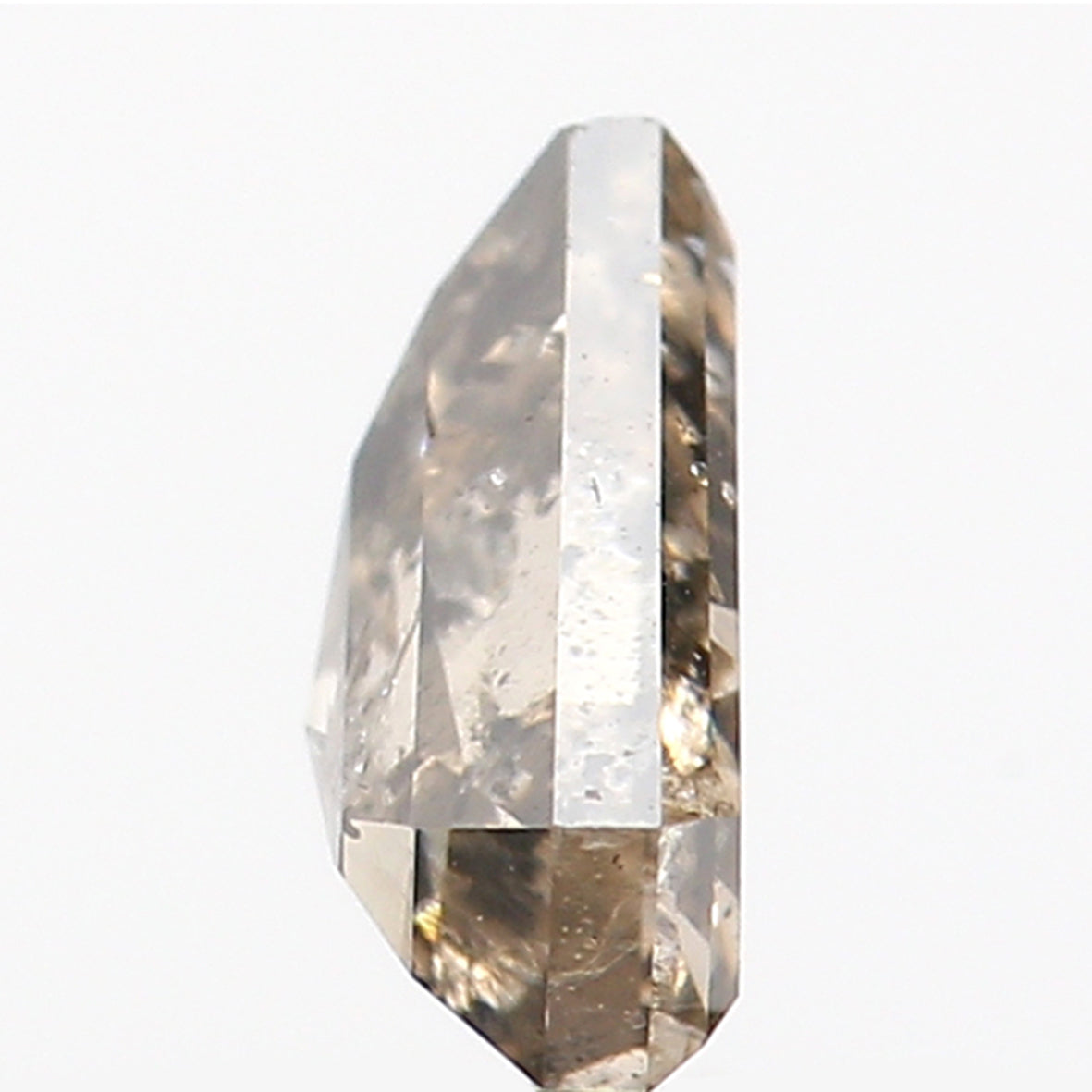 0.73 Ct Natural Loose Shield Shape Diamond Salt And Pepper Shield Shape Diamond 5.80 MM Natural Gray Color Shield Rose Cut Diamond QL9513