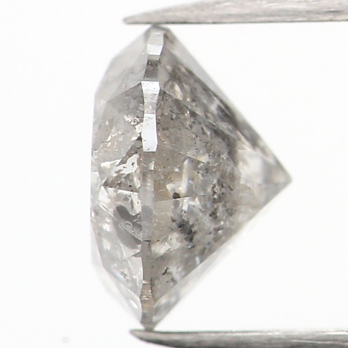 0.63 CT Natural Loose Round Shape Diamond Salt And Pepper Round Cut Diamond 5.30 MM Natural Loose Diamond Round Brilliant Cut Diamond LQ532