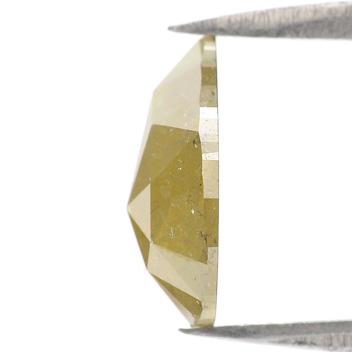 1.84 CT Natural Loose Pear Shape Diamond Yellow Color Pear Cut Diamond 10.00 MM Natural Yellow Color Diamond Pear Rose Cut Diamond KQ1024