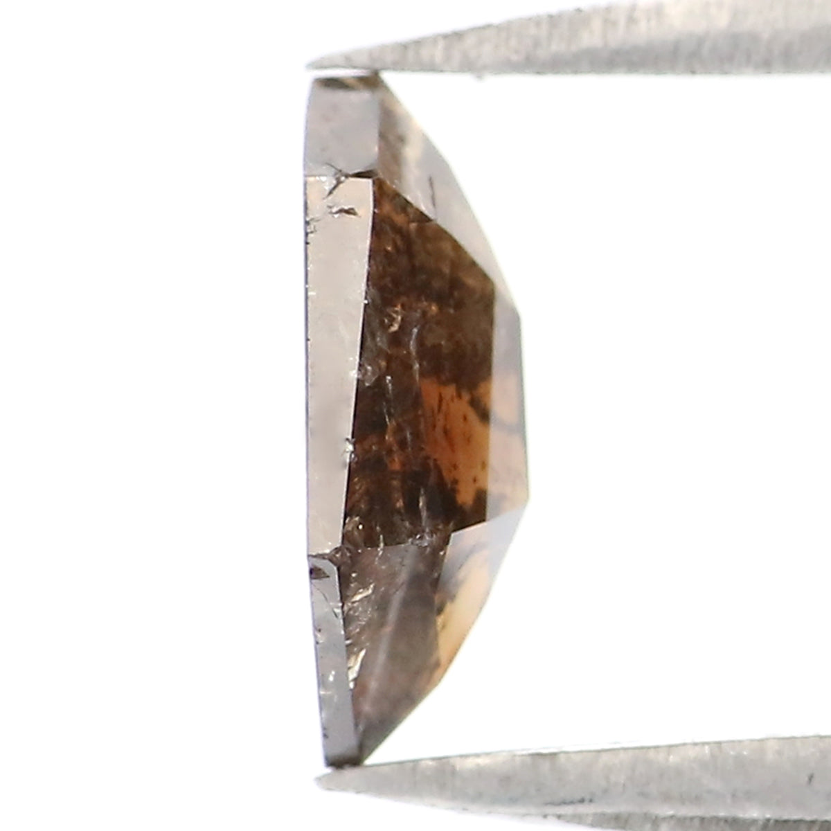 0.76 CT Natural Loose Shield Shape Diamond Deep Brown Color Shield Cut Diamond 7.70 MM Natural Brown Diamond Shield Rose Cut Diamond LQ7431