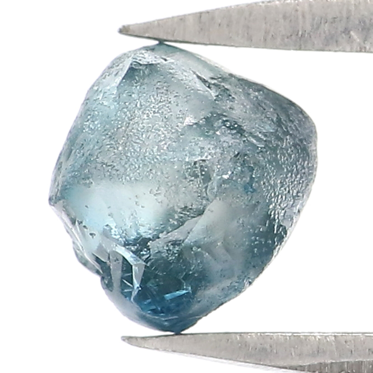 0.88 CT Natural Loose Rough Shape Diamond Blue Color Rough Cut Diamond 5.25 MM Natural Loose Blue Diamond Rough Irregular Cut Diamond LQ2337