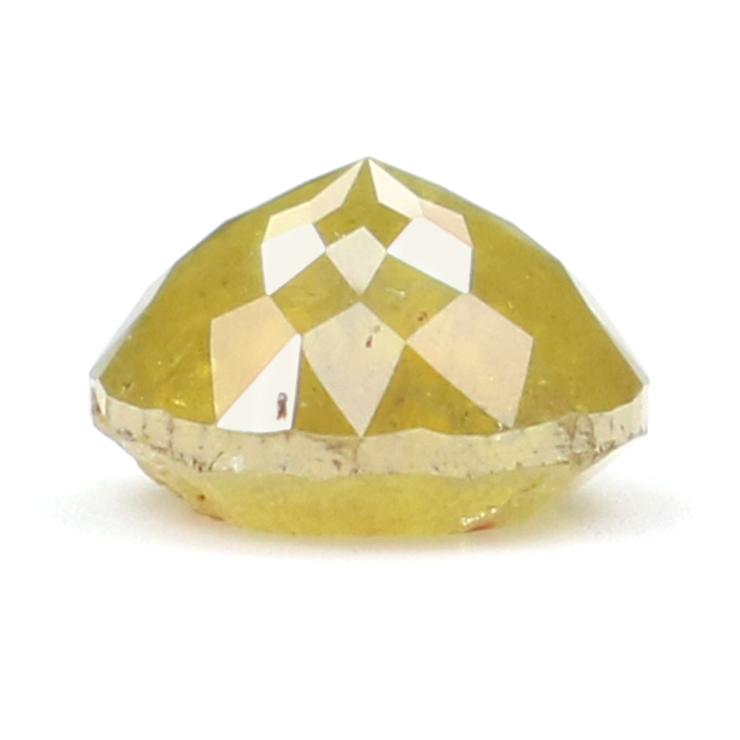 1.14 CT Natural Loose Round Rose Cut Diamond Yellow Color Round Shape Diamond 6.10 MM Natural Yellow Color Round Rose Cut Diamond LQ8841