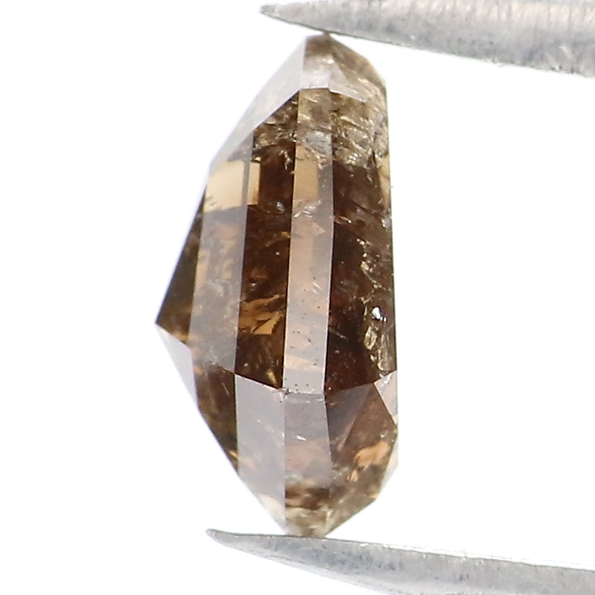 0.91 CT Natural Loose Shield Shape Diamond Brown Color Shield Cut Diamond 6.95 MM Natural Brown Color Diamond Shield Rose Cut Diamond LQ9584