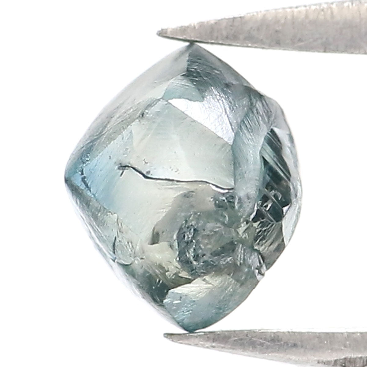 1.00 CT Natural Loose Rough Shape Diamond Blue Color Rough Cut Diamond 5.65 MM Natural Loose Blue Color Rough Irregular Cut Diamond QL2333