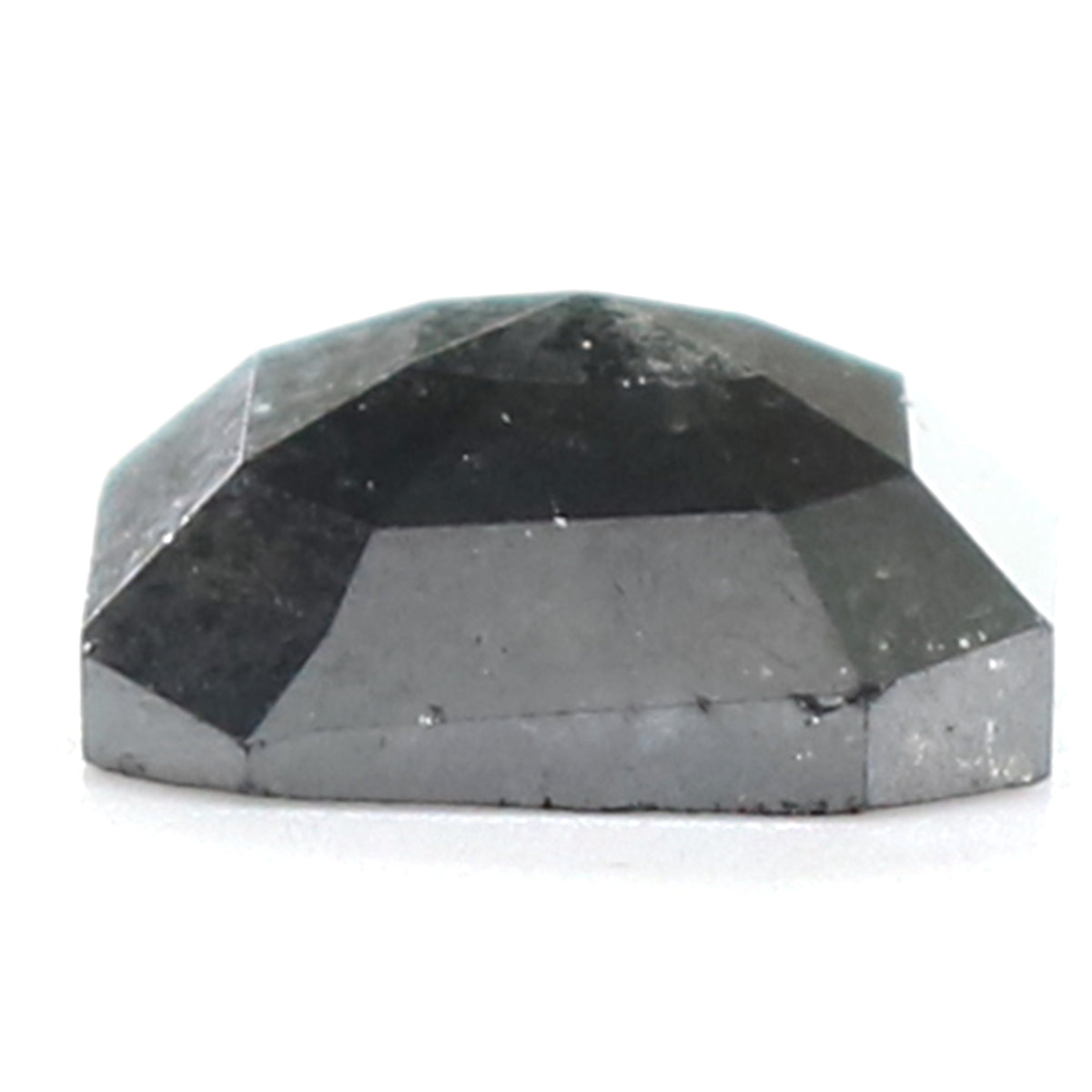 1.45 CT Natural Loose Emerald Shape Diamond Black Color Emerald Diamond 7.00 MM Natural Loose Black Color Emerald Rose Cut Diamond KQ2077