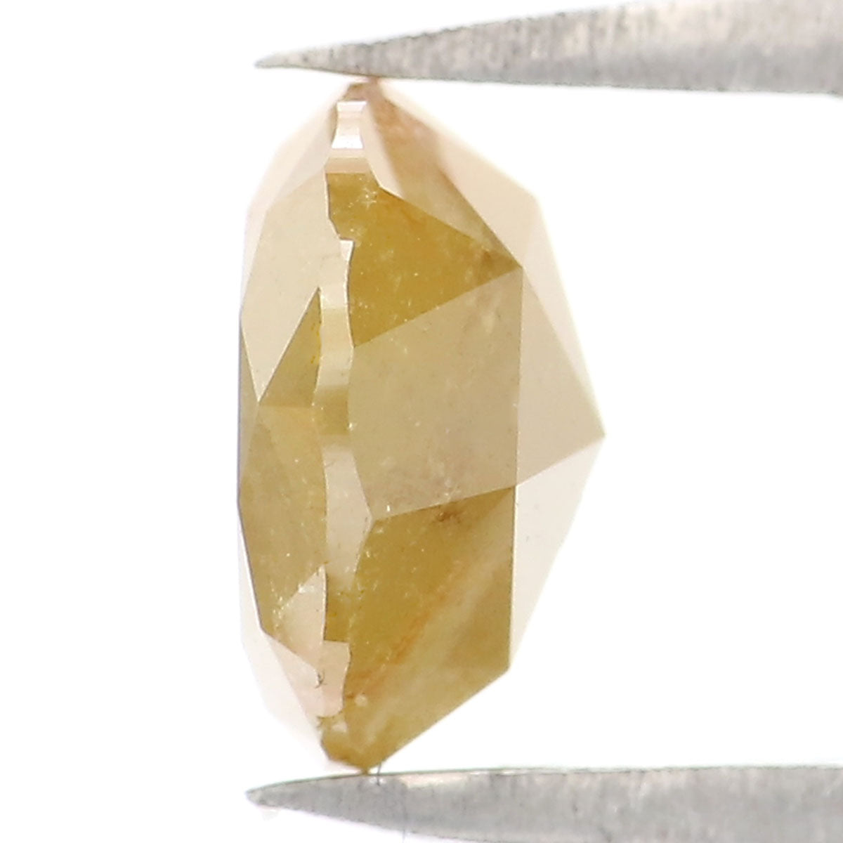 Natural Loose Rose Cut Yellow Color Diamond 1.37 CT 6.80 MM Round Rose Cut Shape Diamond L9940