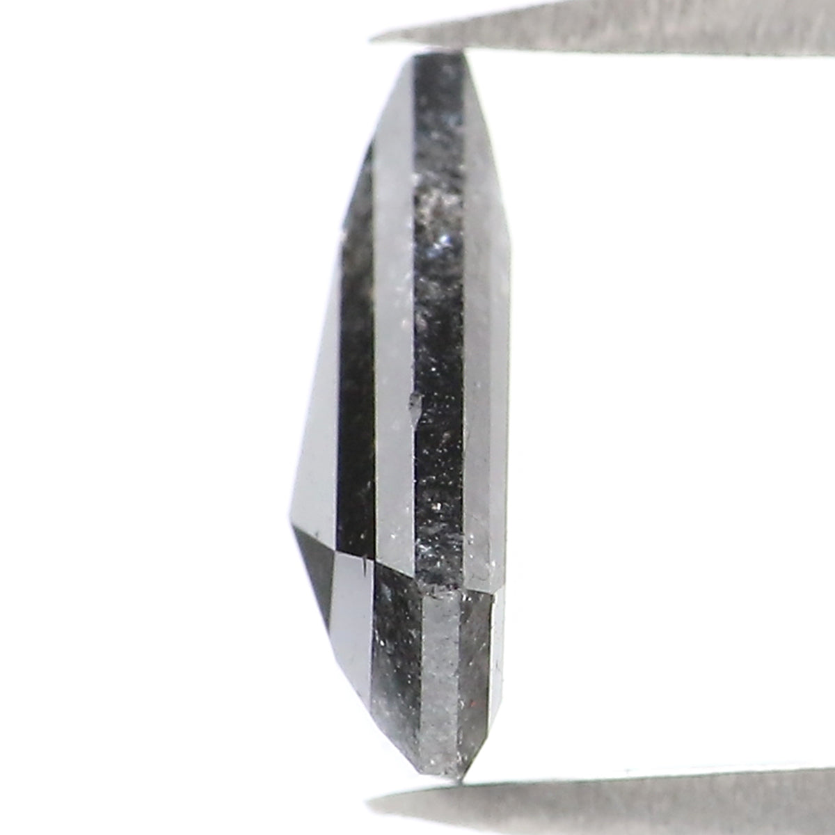 0.90 Ct Natural Loose Shield Shape Diamond Black Color Shield Cut Diamond 8.05 MM Natural Loose Salt And Pepper Shield Cut Diamond LQ2203