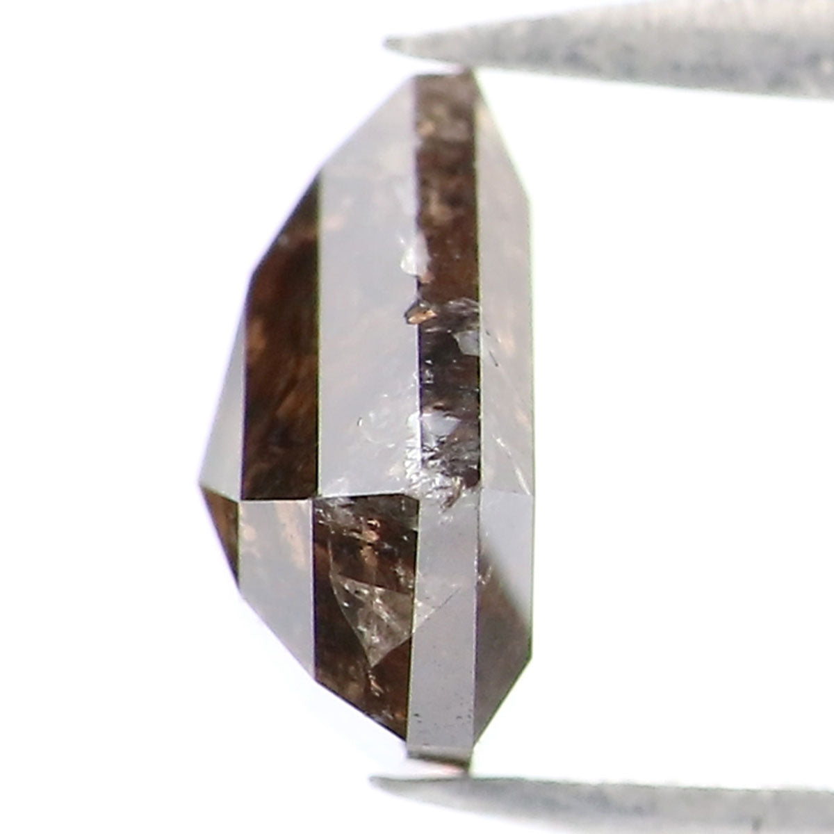 1.21 CT Natural Loose Shield Shape Diamond Brown Color Shield Cut Diamond 6.75 MM Natural Loose Black Diamond Shield Rose Cut Diamond LQ9591
