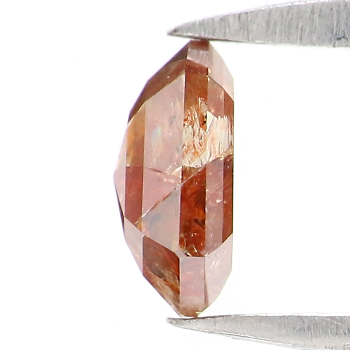 Natural Loose Hexagon Brown Color Diamond 0.46 CT 5.29 MM Hexagon Shape Rose Cut Diamond KDK2594