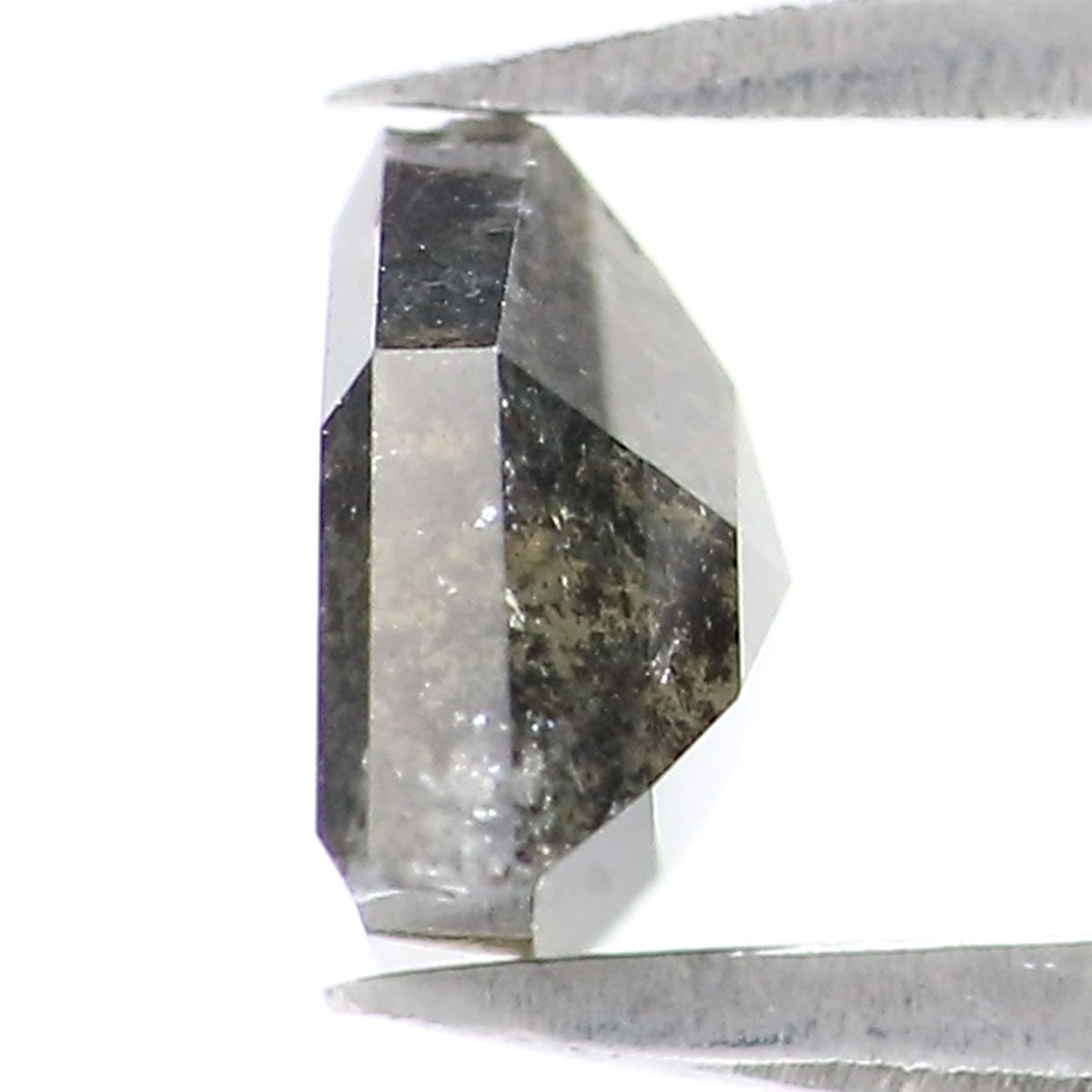 1.15 CT Natural Loose Antique Shape Diamond Salt And Pepper Antique Cut Diamond 5.45 MM Natural Black Grey Antique Rose Cut Diamond KQ2042