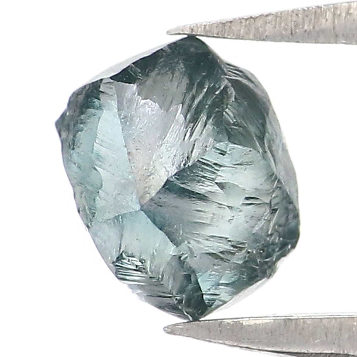 0.97 CT Natural Loose Rough Shape Diamond Blue Color Rough Cut Diamond 5.65 MM Natural Loose Blue Diamond Rough Irregular Cut Diamond QL2347