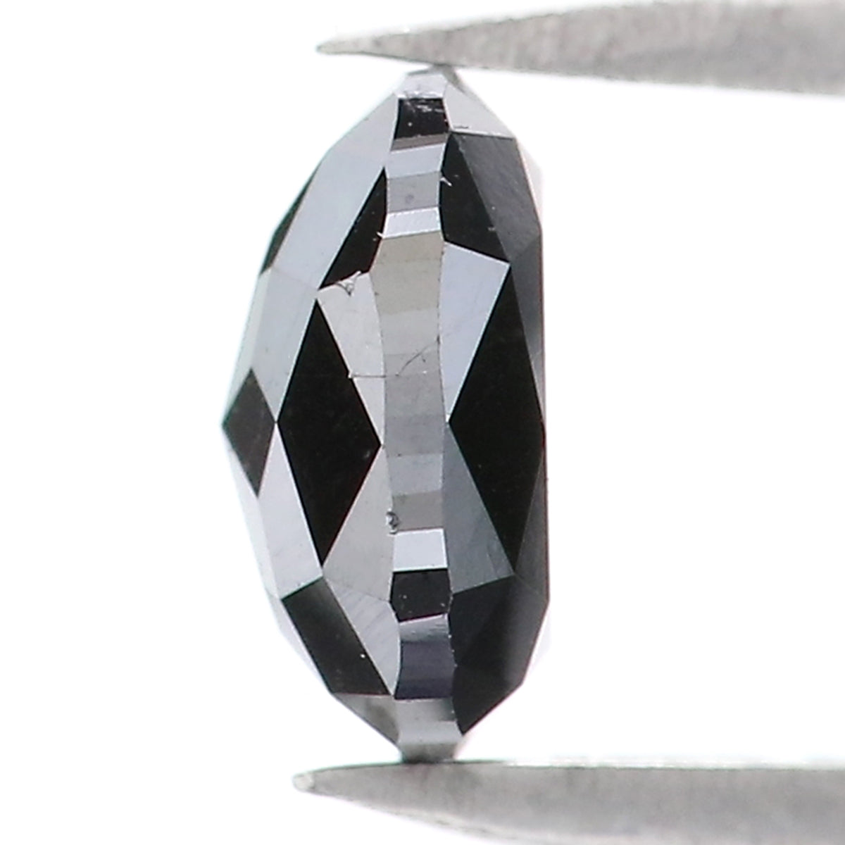 0.78 CT Natural Loose Oval Shape Diamond Black Oval Rose Cut Diamond 5.95 MM Natural Loose Black Color Oval Shape Rose Cut Diamond QK2517